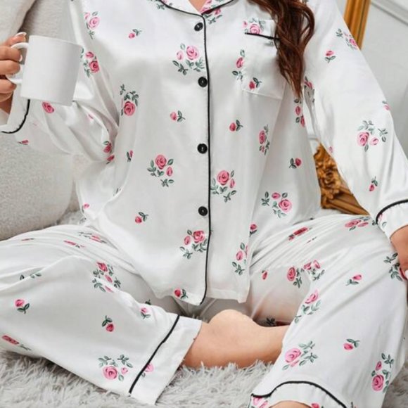Variety Pack (4 sets) Satin House Coord Set Lounge Wear Set Pajama Set - Picture 6 of 9